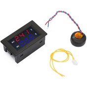 Resim Tenfowee Ac 100-300v Voltmetre Ve 0-50a Ampermetre, Led Sayısal Ekran, Ayrık Tip, Çift Tel Sistemi, Yüksek Hassasite Kırmızı-mavi 