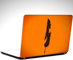 Resim Tilki ve Tüy Laptop Sticker 13 İnch (34X24CM) 