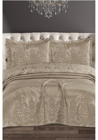 Resim Royal Şönil Çift Kişilik Yatak Örtüsü 240x260 Cm Bej Bej 