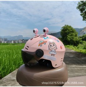 Resim 3c Sertifikalı 3-12 Yaş Labubu Çocuk Kaskı Abs Malzeme, Yazlık Uv Koruma, Ayarlanabilir, Pembe/yeşil/mor Renk Seçenekleri Kayısı Poleni 