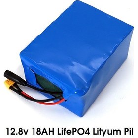 Resim 12.8v 18AH 32650 LiFePO4 4S4 20A BMS li Batarya Grubu 