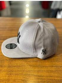 Resim Hamze Ny Yankees Unisex Gri Renk Hip Hop Snapback Rapper Basket Şapka Gri 