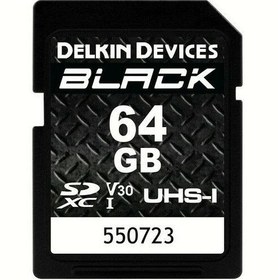 Resim Delkin Devices 64GB BLACK UHS-I v30 SDXC Hafıza Kart 