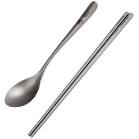 Resim Geekyou Titanyum Çamaşır Ve Kaşık Seti - 233mm Çamaşır, 185x38mm Kaşık, Hafif Tasarım 21g + 25g Çok Renkli 