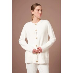 Resim Ftz Women Kadın Angora Hırka Ekru 25259 