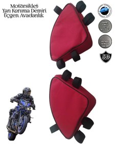 Resim SEVBAGS Motosiklet Yan Koruma Demiri Üçgen Avadanlık Çantaları 