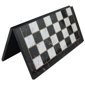 Resim Metal Mısır Satranç Takımı Antik Ve Katlanır Mermer Desenli Mdf A 