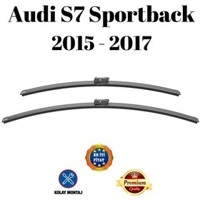 Resim Audi S7 Sportback 2015 2016 2017 Uyumlu Araca Özel Ön Cam Muz Tipi Silecek Süpürgesi Takımı 65/53cm 2li Set Silbak 