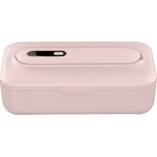 Resim Uv Dezenfeksiyon Kutusu Çok Fonksiyonlu Ultraviyole Ozon Dezenfeksiyon Makinesi Uv Işık Telefon Makyaj Aracı Pembe (Yurt Dışından) 