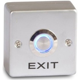 Resim Bt11 Kapı Açma Butonu Paslanmaz Çelik Led Işıklı 