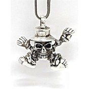 Resim Gümüş Kurukafa Kolye Ucu (452206639) 