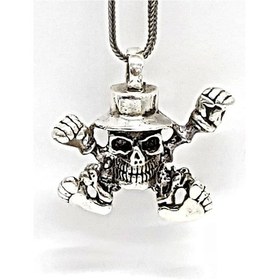 Resim Gümüş Kurukafa Kolye Ucu (452206639) 