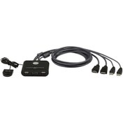 Resim Aten CS22HF 2-Port USB FHD HDMI Cable KVM Switch 