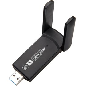 Resim Coverzone Wireless Adaptör Wifi Ağ Kartı Masaüstü Bilgisayar Pc ile Uyumlu 2,4g 5g Usb 3.0 Ac1300 