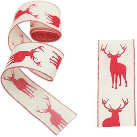 Resim Hombey Noel Elma Desenli Imitasyon Ketencik Askılı, 5m Uzunluk 6cm Genişlik, Hediyelik Kutuları Paketleme, Noel Ağaçları Ve Tören Dekorasyonları İçin El Yapımı Özellikli Ribbon Çok Renkli 