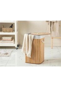 Resim English Home Fancy Katlanabilir Çamaşır Sepeti Bej Diğer 
