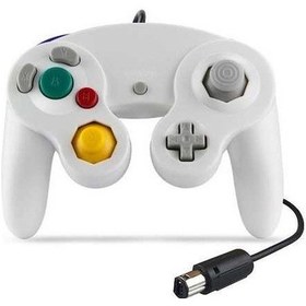 Resim Flybuy Cbtx Nintendo Ngc/wii U Uyumlu 2 Adet Beyaz Tek Nokta Titreşimli Kontrol Kablolu Oyun Denetleyicisi 