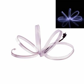 Resim Araç İçi Torpido Şerit Ledi Renkli İp Neon Led 2 Metre Beyaz 