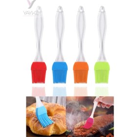 Resim Yayke Silikon Yağlama ve Yumurta Sürme Hamur Işleri Fırçası 