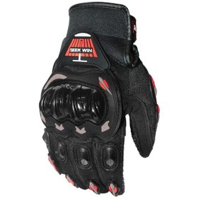 Resim Limonluk Kışlık Isıtmalı Bisiklet Eldiveni, Motosiklet Ve Bisiklet Koruyucu Eldiven Kırmızı 