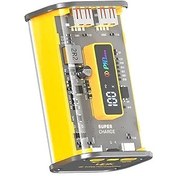 Resim LinkTech C122 10000 mAh PD 22.5W Şeffaf Tasarım Powerbank Sarı 