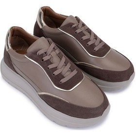 Resim Tamer Tanca Kadın Hakiki Deri Sneakers & Spor Ayakkabı 1107 510 Bn Ayk Sk25-26 Vzn Suet/dr Vizon | Orjinal 