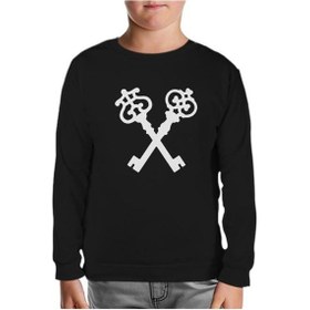 Resim Lord Tshirt Woodkid - Keys Siyah Çocuk Sweatshirt 
