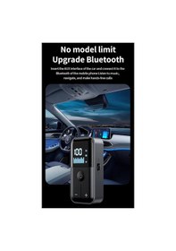 Resim M20 2 Si 1 Arada Bluetooth 5.4 Transmitter Ses Alıcı & Verici 3.5mm Aux, Micro Sd Kart Çalar, Led Ekranlı Kablosuz Adaptör, Dahili Pil, Araba, Tv, Pc & Hoparlör İçin Stereo Müzik Aktarıcı 