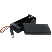 Resim 18650 2'Li Jacklı Pil Yuvası Kapaklı ve Anahtarlı 