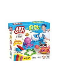 Resim Deniz Hayvanları Oyun Hamur Seti 200 Gr. - Oyun Hamuru Seti - Hamur Setleri - Hamur Kalıpları Renkli 