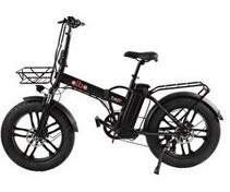 Resim Alba Fold F Premium Nfc Zırhlı Lastik HD Fren 48V 10.4 Ah Batarya 500 W Elektrikli Bisiklet Siyah 