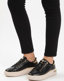 Resim AYAKMOD Siyah Bağcıklı Hafif Esnek Kadın Sneaker Lady 028 Z 