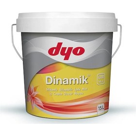Resim Dyo 0567 Yeni Yakamoz 15lt Dinamik İpekmat Silikonlu Silinebilir İç Cephe Duvar Boyası 15 L 