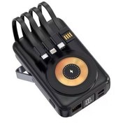 Resim ÇELİKWORK PW-122 10000MAH 15W Kablosuz Kablolu LCD 22.5W Mikro Lightning Type-C Kablolu Powerbank 