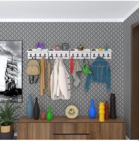 Resim Kenzlife Elbise Askılığı Karayemiş4 Byz 26 152 12 Vestiyer Portmanto Askı Askılık 16 Adet Askı Ahşap 