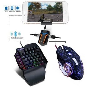 Resim POLYGOLD Teknomarketim Pubg Oyun Kolu Klavye Mouse Seti Telefon Tutucu 3 In 1 