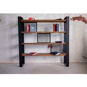 Resim Masif Ahşap Kitaplık (333253834) 