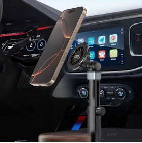 Resim Go Des GD-HD253 M-safe Magnetik 360 Derece Dönebilen Bardaklık Tasarım Telefon Tutucu - Siyah 