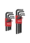 Resim Rodex 9'lu Alyan Seti Hex Tip Kısa Al101t 
