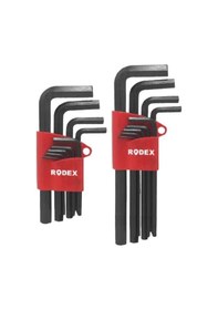 Resim Rodex 9'lu Alyan Seti Hex Tip Kısa Al101t 