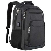 Resim Pazly Leisure Ultra Dayanıklı Hırsızlık Korumalı Laptop Çantası - Erkek/kadın İş/seyahat Çantası - Siyah Siyah 