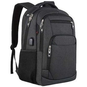 Resim Pazly Leisure Ultra Dayanıklı Hırsızlık Korumalı Laptop Çantası - Erkek/kadın İş/seyahat Çantası - Siyah Siyah 