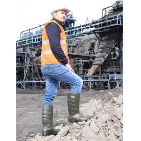 Resim Avmdepo Pollyboot Vega 45 Numara Çelik Burunlu Çizme Poliüratan 