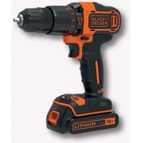 Resim Black & Decker BDCHD18KB 18V Li-Ion Çift Akülü 2 Vites Darbeli Matkap 