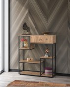 Resim SİVAS GÖZDE MOBİLYA Ekonomik Ferforje Raflı Dresuar Çiçeklik 100x30x92cm 
