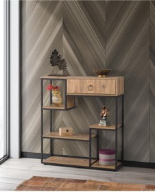 Resim SİVAS GÖZDE MOBİLYA Ekonomik Ferforje Raflı Dresuar Çiçeklik 100x30x92cm 