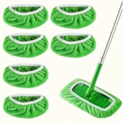 Resim 6 adet Ağır Hizmet Tipi Yeniden Kullanılabilir Mop Pedleri - Yıkanabilir, Yüksek Emici Temizlik Pedleri Elastik Bant ile Güvenli Uygunluk - Çoğu Standart Mop ile Uyumlu, Sert Ahşap, Fayans, Linoleum Zeminler - Kuru ve Islak Kullanım, Kir Tutma Kenarı - Ev ve Ticari Kullanım için Maliyet Etkili Temizlik Çözümü, Zemin Bakımı, Sıkı Uygunluk Tasarımı, Sağlam Yapı, Temizlik Malzemeleri, Sert Ahşap Zemin Bakımı, Yıkanabilir Tasarım, Uzun Ömürlü Malzeme, Temizlik Personeli 