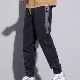 Resim Trendy Joggers For Fall Winter, Erkeklerin Rahat Esnek Bel Bağı Spor Pantolon Terlikleri 