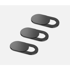 Resim Ayex Web Kamerası Kapağı, Webcam Cover, Notebook, Laptop, Macbook, Telefon, Tablet Için Kamera Kapatıcı, Gizleyici Siyah (3 Adet ) 