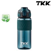 Resim Tkk T1025 Çift Kullanım Pipetli/Rahat İçim Yeşil Tritan Matara 600ml 
